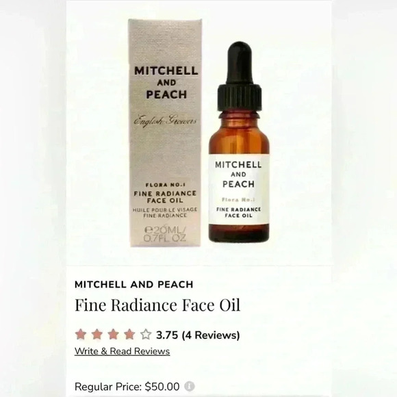 NWT MITCHELL AND PEACH Flora No. 1 Fine Radiance Face Oil .7 fl oz Full Size - Picture 2 of 4